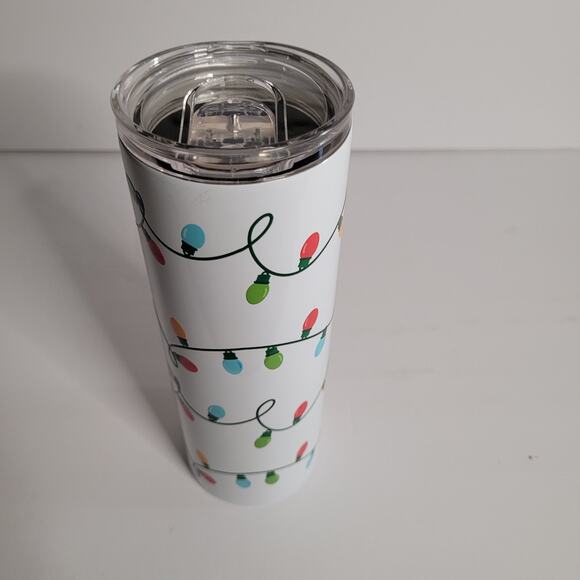 Festive Christmas Lights 20oz Insulated Tumbler - Picture 12 of 14